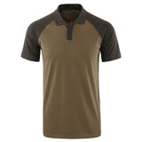Men's Quick Dry Short Sleeve Breathable Sports Athletic Polo Tee Shirt - Amamble