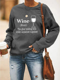 WINE Heart Sweatshirt - Amamble