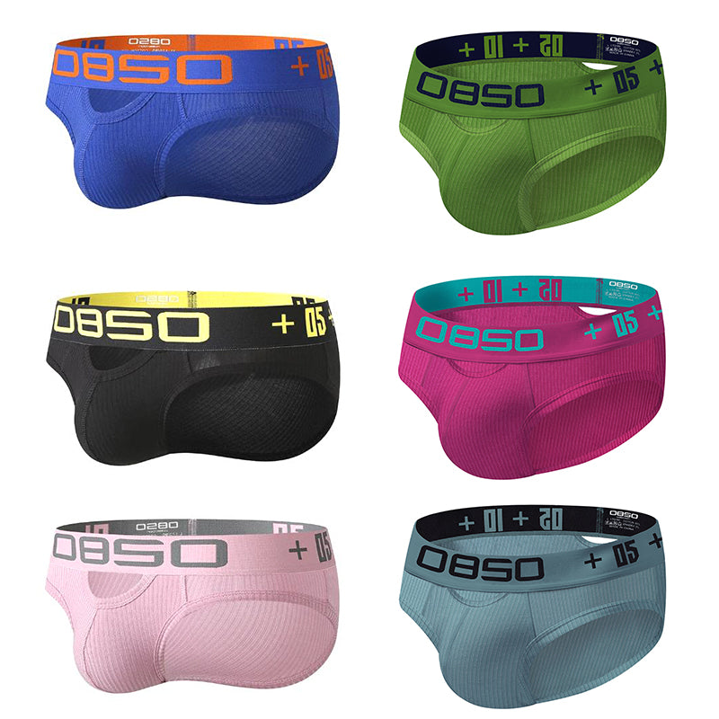 Modal Men's Hips Lifting Cotton Low-rise Briefs