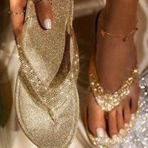 Shiny flip flops - Amamble