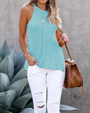 Round neck knitted vest - Amamble