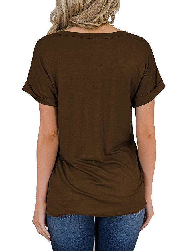 V-neck pocket T-shirt - Amamble
