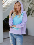 Tie-dye gradient hooded sweatshirt - Amamble