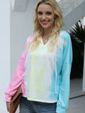 Tie-dye gradient hooded sweatshirt - Amamble