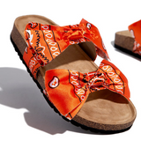 Party & Evening Flat Heel Satin Slippers - Amamble