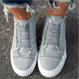 Platform casual canvas shoes - Amamble