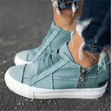 Platform casual canvas shoes - Amamble