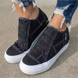 Platform casual canvas shoes - Amamble