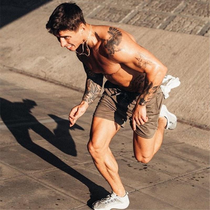Men's fitness sports training quick-drying jogging pants - Amamble