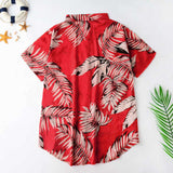 Summer Hawaiian style casual beach vacation male shirt - Amamble