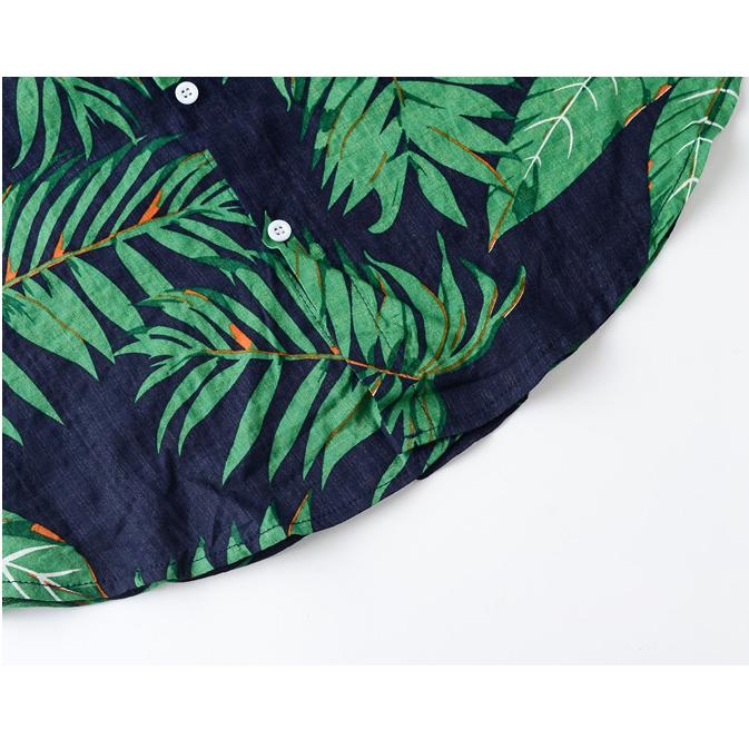Summer Hawaiian style casual beach vacation male shirt - Amamble
