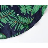 Summer Hawaiian style casual beach vacation male shirt - Amamble
