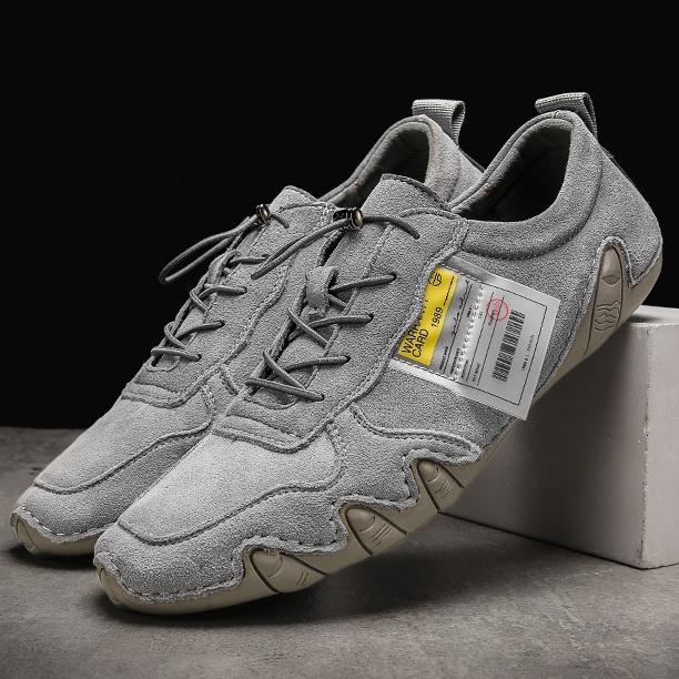 Men's creative breathable casual leather shoes - Amamble