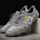 Men's creative breathable casual leather shoes - Amamble