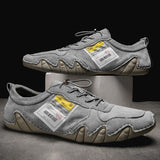 Men's creative breathable casual leather shoes - Amamble