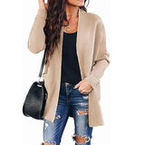 Leopard print button knit sweater cardigan jacket - Amamble