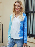 Tie-dye gradient hooded sweatshirt - Amamble