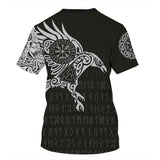 Viking Myth 3D Short-Sleeved T-Shirt - Amamble