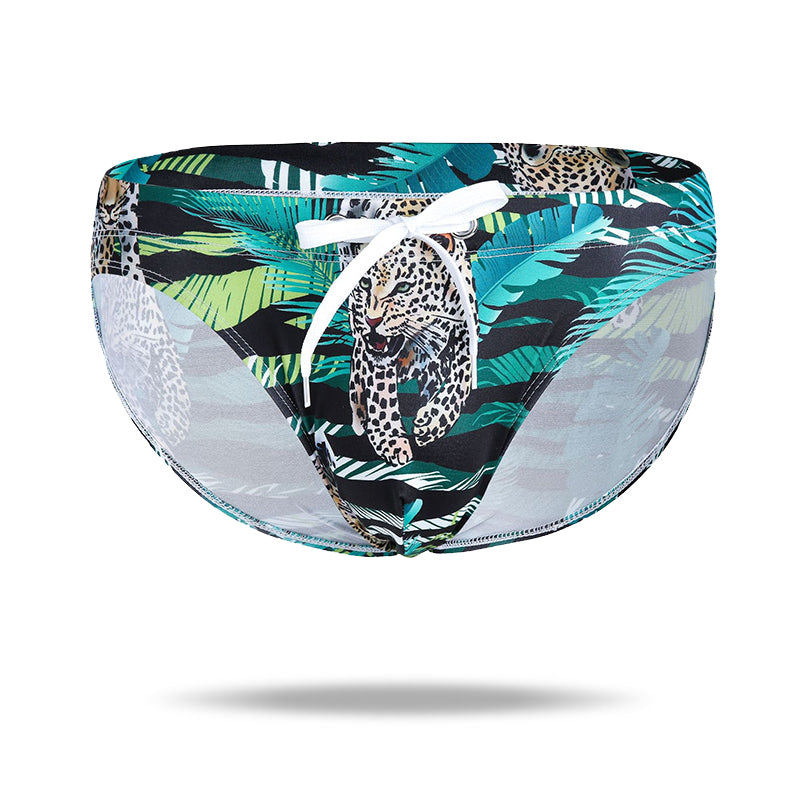 2021 new men's low waist swimsuit - Amamble