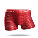 2021 Men's Ice Silk Mesh Breathable Boxer Briefs - Amamble