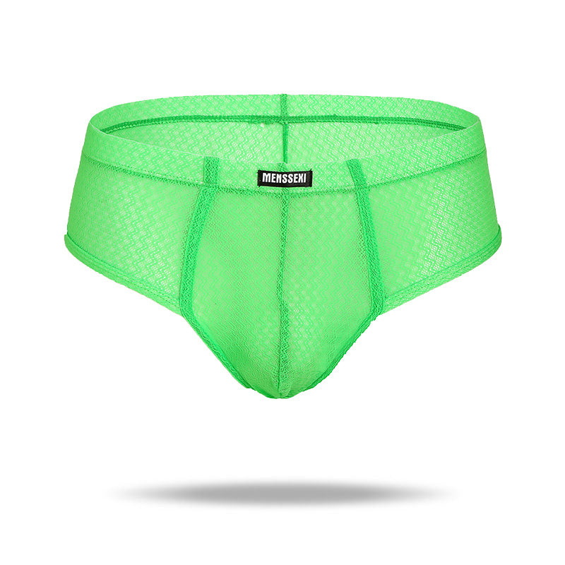 2021 new men's lace translucent underwear - Amamble