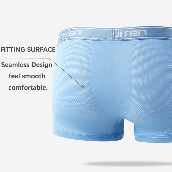 4-Pack Men's Ice Silk Cool Fresh Boxer Briefs