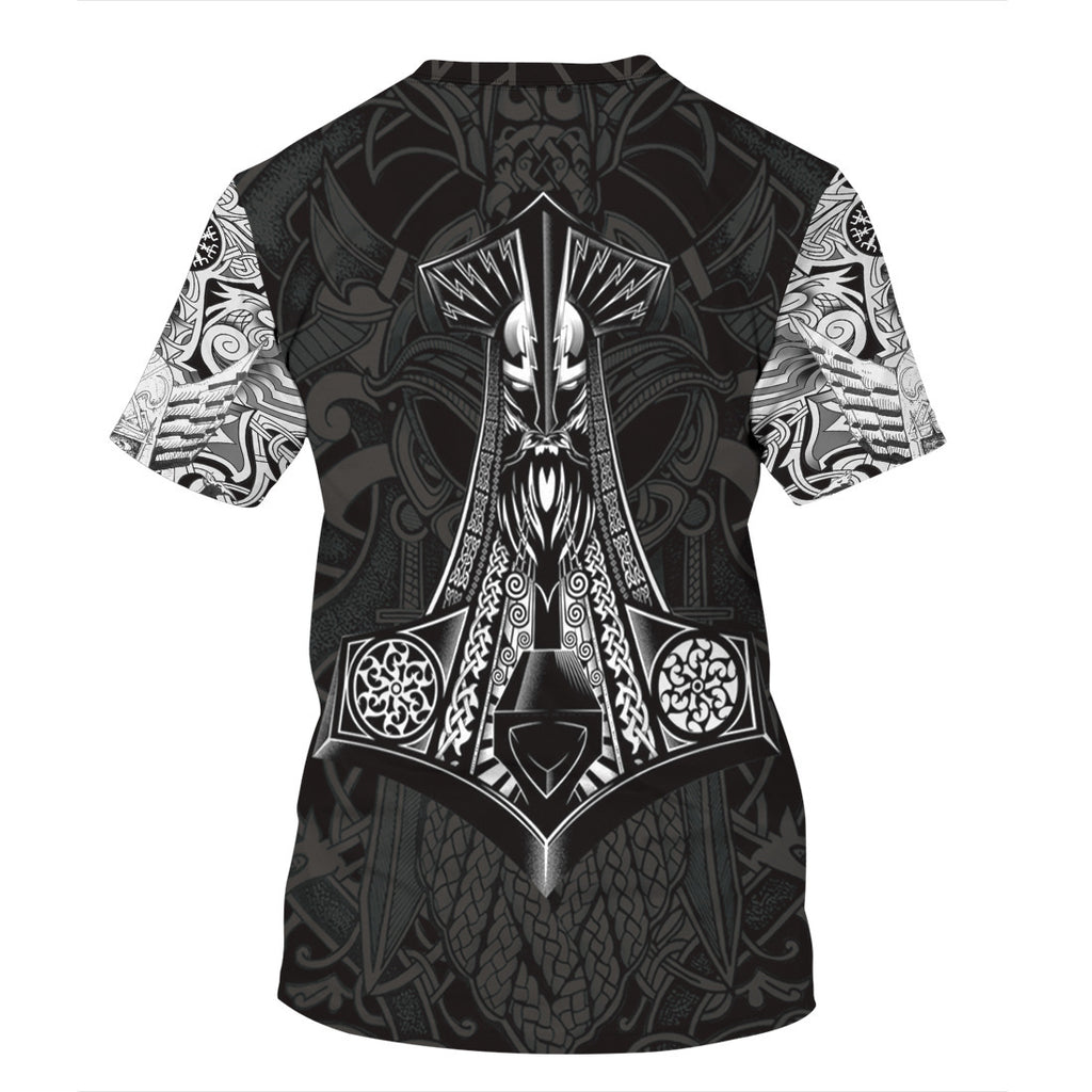 Viking Myth 3D Short-Sleeved T-Shirt - Amamble