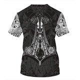 Viking Myth 3D Short-Sleeved T-Shirt - Amamble