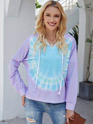 Tie-dye gradient hooded sweatshirt - Amamble