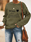 WINE Heart Sweatshirt - Amamble