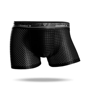 2021 Men's Ice Silk Mesh Breathable Boxer Briefs - Amamble