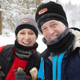 Warm Beanie Cap With Scarf - Amamble