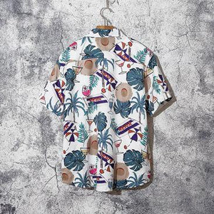 Retro trend holiday men's shirt - Amamble