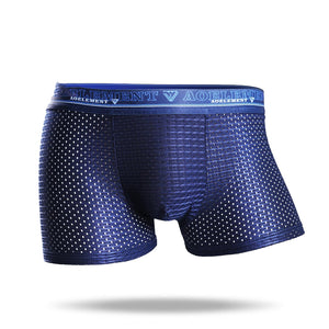 2021 Men's Ice Silk Mesh Breathable Boxer Briefs - Amamble