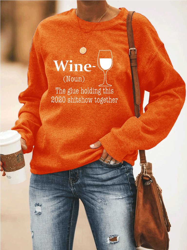 WINE Heart Sweatshirt - Amamble