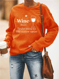 WINE Heart Sweatshirt - Amamble