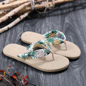 Beach vacation leisure flip flops - Amamble
