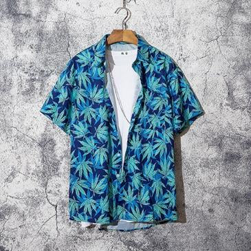Retro trend holiday men's shirt - Amamble