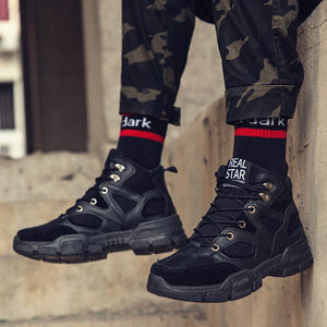 Men's High Top Luminous Martin Boots - Amamble