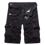 Men's Cargo Shorts Utility Work Short Outdoor Twill Cotton Shorts with Pockets - Amamble
