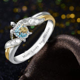 Mom Loves You Forever Turtle Statement Ring - Amamble