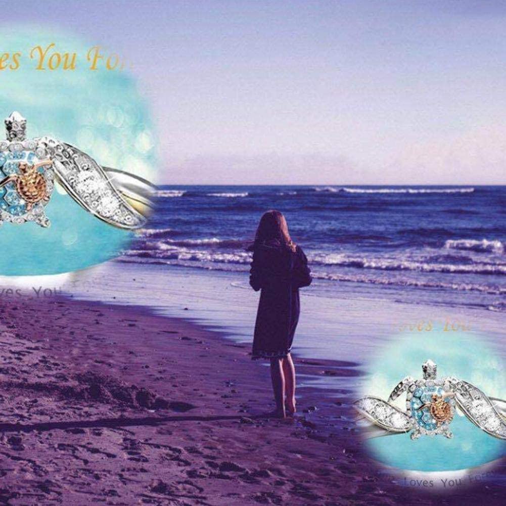 Mom Loves You Forever Turtle Statement Ring - Amamble