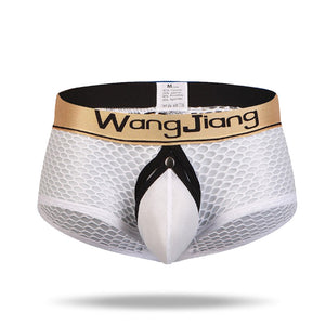 2021 men's mesh split boxer beiefs - Amamble