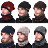 Warm Beanie Cap With Scarf - Amamble