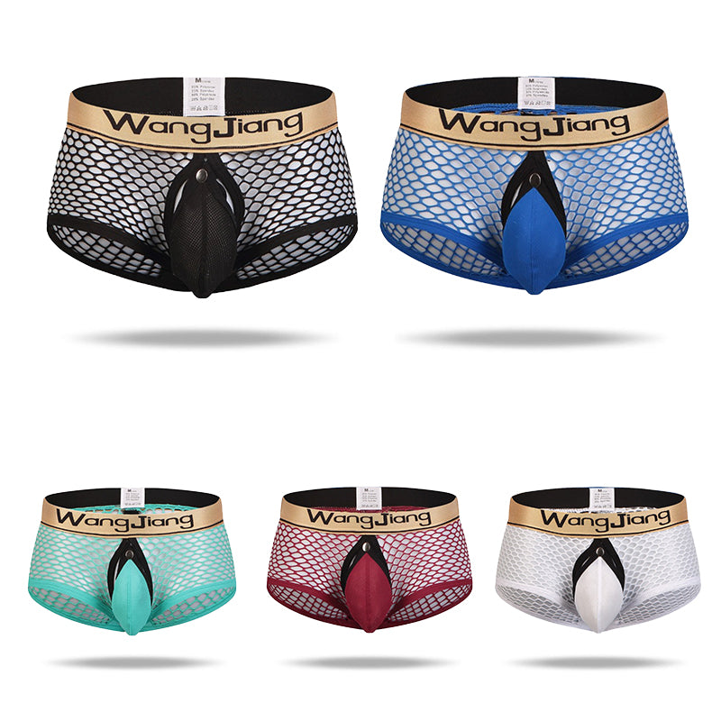2021 men's mesh split boxer beiefs - Amamble