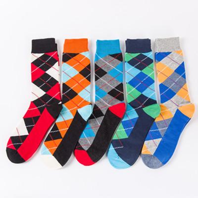 5 Pieces  Basic style creative fancy colorful socks - Amamble
