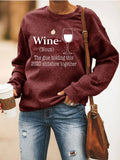 WINE Heart Sweatshirt - Amamble
