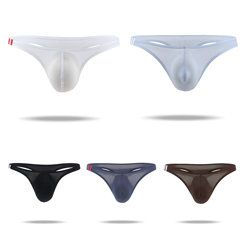 2020 new men's ice silk breathable sexy thong - Amamble
