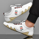 Men's leather casual beanie shoes - Amamble