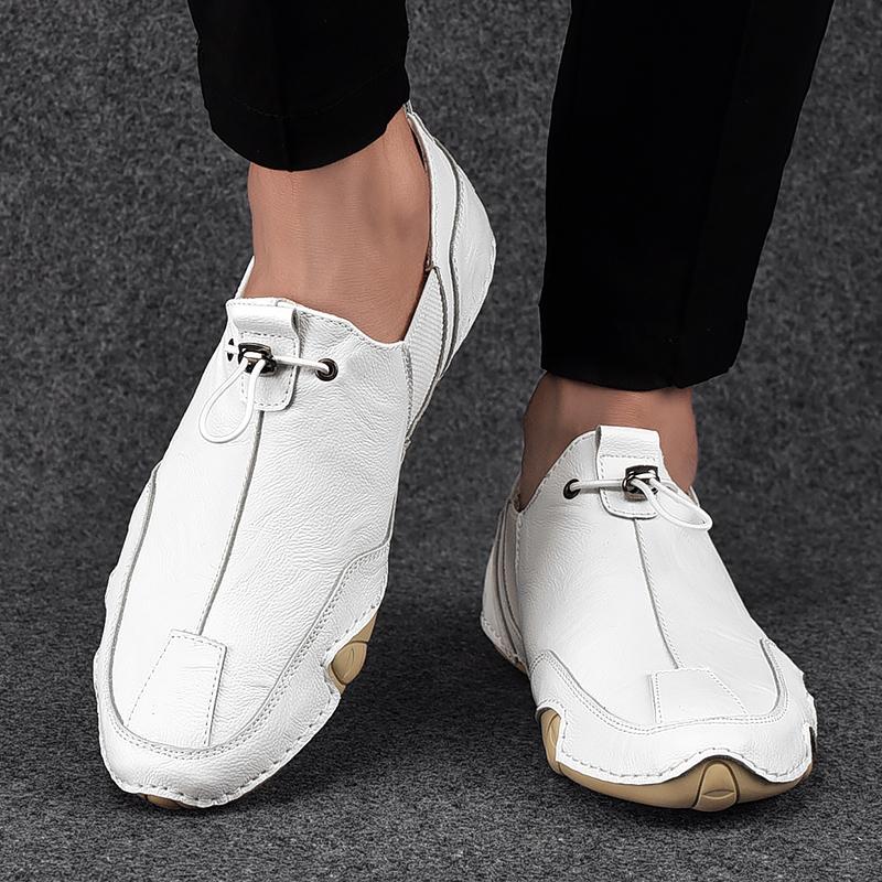 Men's cowhide casual comfortable shoes - Amamble